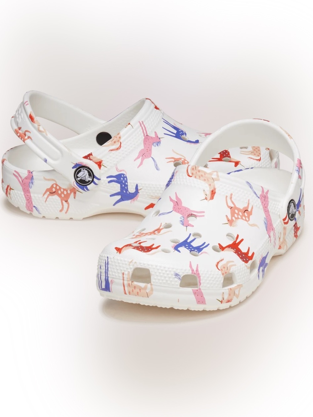 CROCS Kids/ Juniors Classic Unicorn Clog - White Unisex